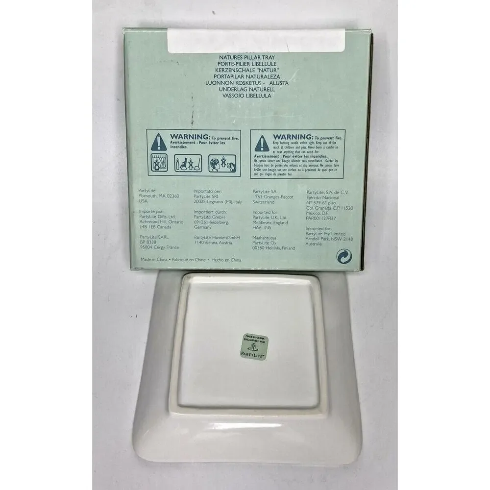 PartyLite Natures Pillar‎ Tray Retired NIB P19D/P7583